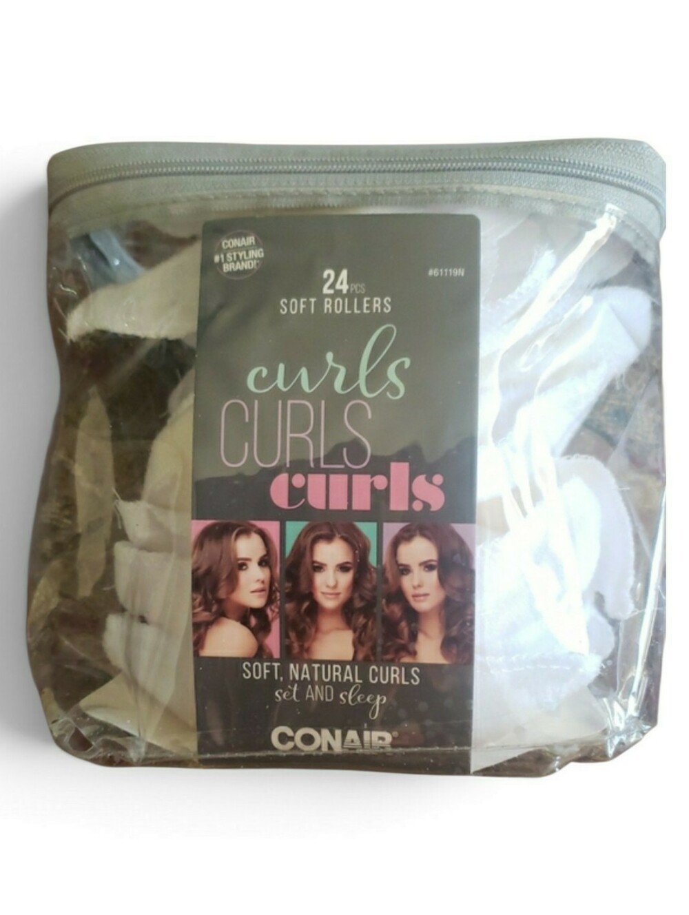 CONAIR SOFT FABRIC ROLLES SET 20 COUNT• NEVER USED